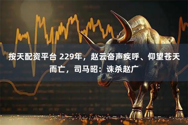 按天配资平台 229年，赵云奋声疾呼、仰望苍天而亡，司马昭：诛杀赵广